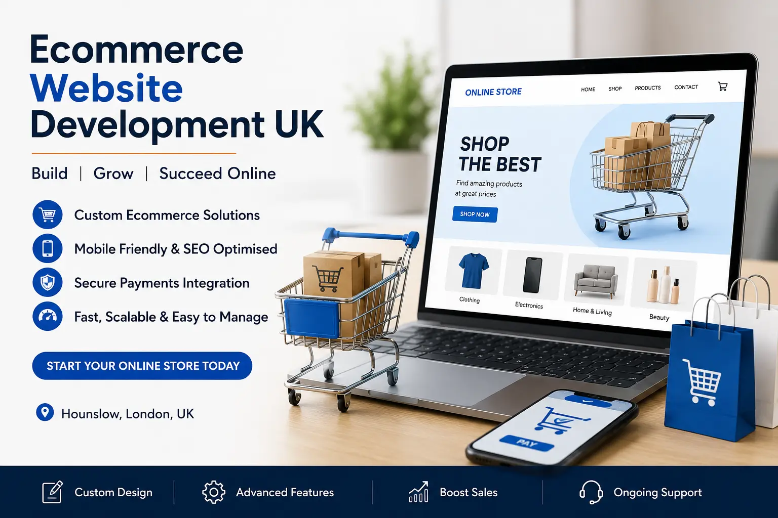 Ecommerce Website Development UK