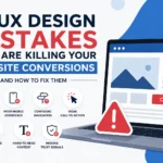 UI UX design mistakes reducing website conversions for UK businesses