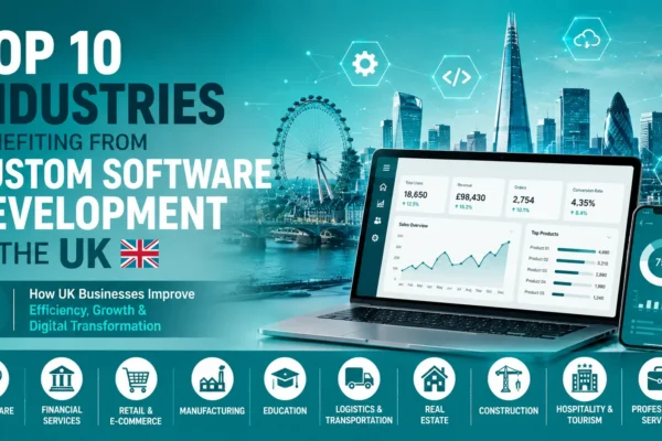 Custom software development in the UK helping businesses improve efficiency across multiple industries