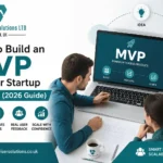 Startup team planning MVP development UK with wireframes, UI design, and web application development by Techwiser Solutions Ltd